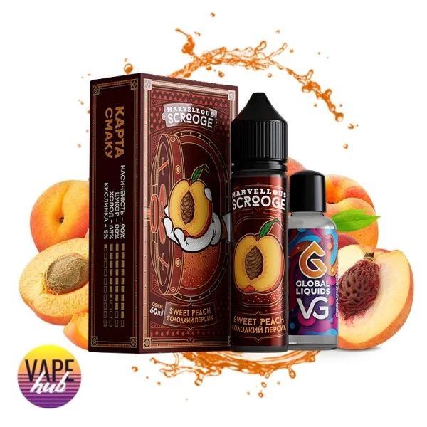 Набір Marvellous Scrooge 60 мл 3 мг - Sweet Peach — купити