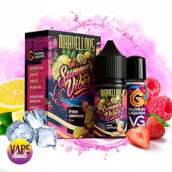 Набір Marvellous Summer Vibes 30 мл 65 мг - Pink Lemonade — купити