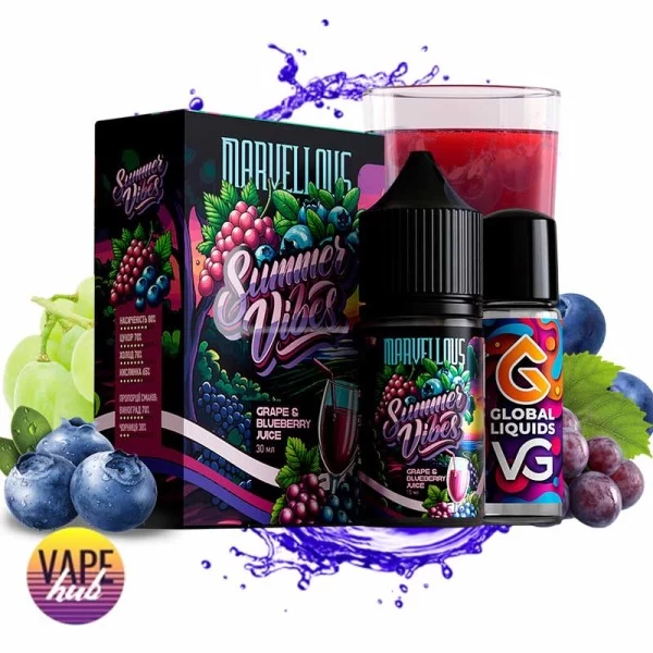 Набір Marvellous Summer Vibes 30 мл 50 мг - Grape Blueberry Juice — купити