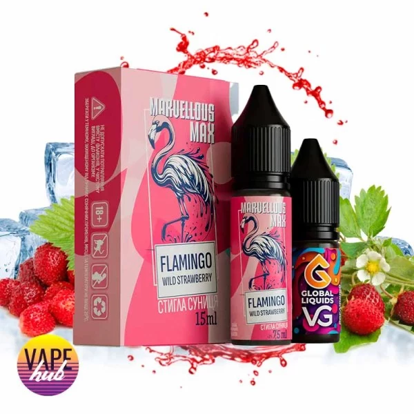 Набір Marvellous Max 15 мл 65 мг - Flamingo Wild Strawberry — купити