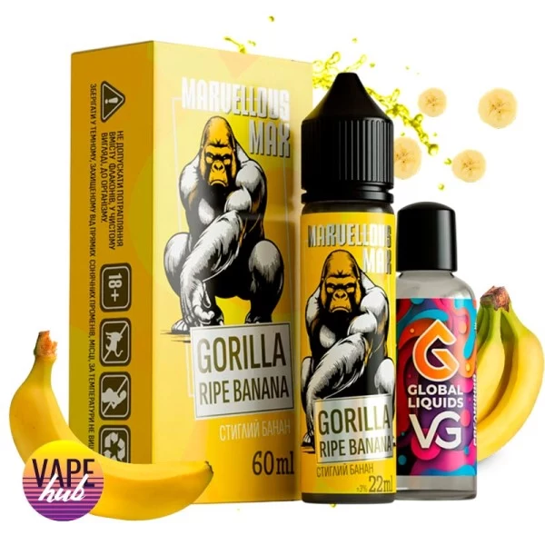 Набір Marvellous Max 60 мл 3 мг - Gorilla Ripe Banana — купити