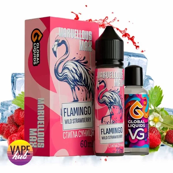 Набір Marvellous Max 60 мл 3 мг - Flamingo Wild Strawberry — купити