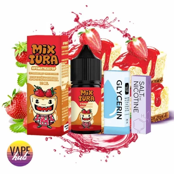 Набір Mixtura 30 мл 25 мг - Strawberry Cheesecake — купити