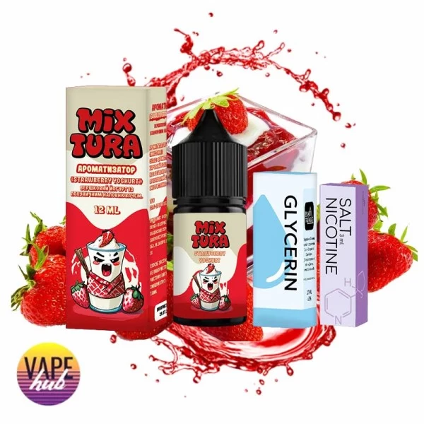 Набір Mixtura 30 мл 25 мг - Strawberry Yoghurt — купити