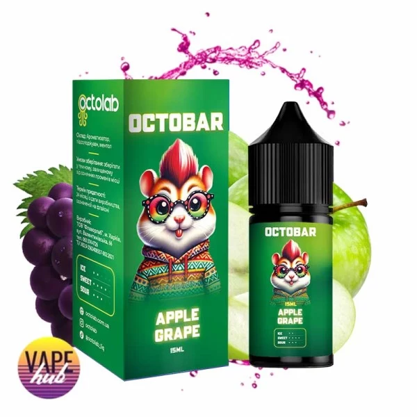 Набір OctoBar NFT Salt 30 мл 50 мг - Apple Grape — купити