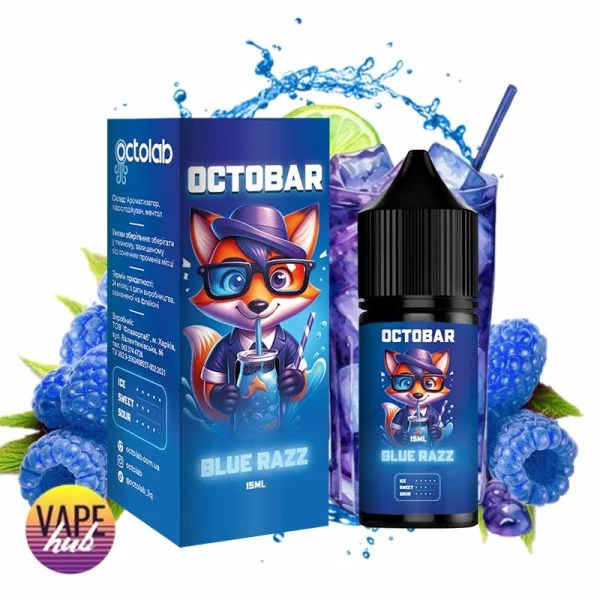 Набір OctoBar NFT Salt 30 мл 50 мг Hard - Blue Razz — купити