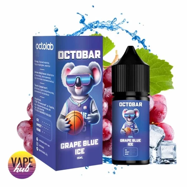 Набір OctoBar NFT Salt 30 мл 50 мг Hard - Grape Blue Ice — купити