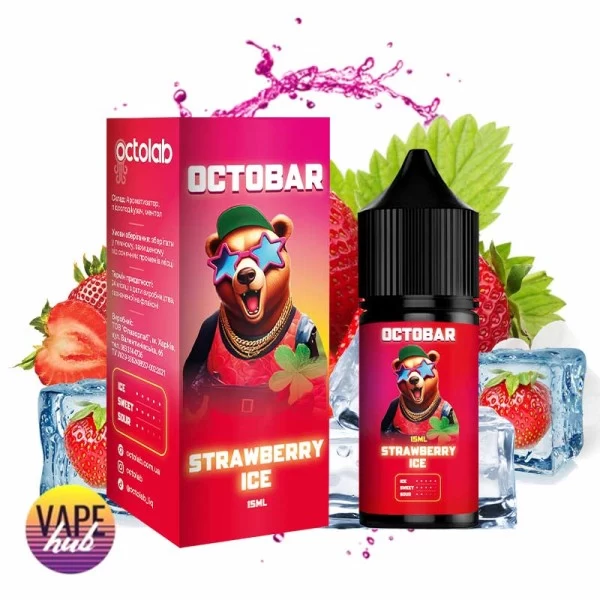 Набір OctoBar NFT Salt 30 мл 50 мг - Strawberry Ice — купити
