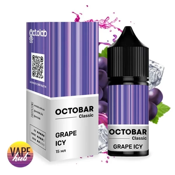 Набір OctoBar Salt 30 мл 50 мг - Grape Ice — купити
