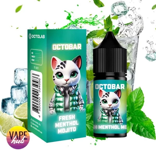 Набір OctoBar NFT Salt 30 мл 50 мг - Fresh Menthol Moxito — купити