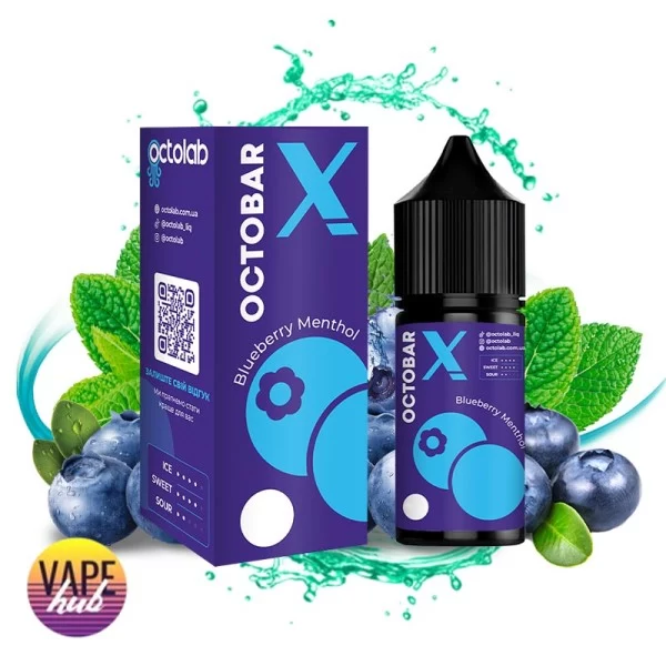 Набір Octobar X 30 мл 50 мг Hard - Bluberry Menthol — купити