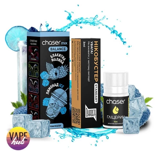 Набір Chaser Mix Ice 30 мл 50 мг - Blue Raspberry Lemonade — купити