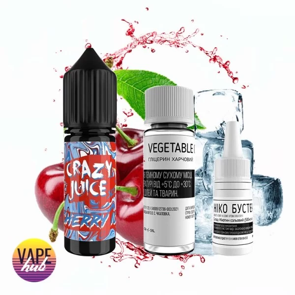 Набір Crazy Juice 15 мл 50 мг - Cherry Ice — купити