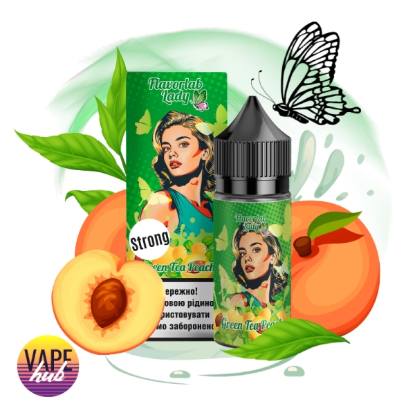 Набір Flavorlab Lady Strong 30 мл 50 мг - Green Tea Peach — купити