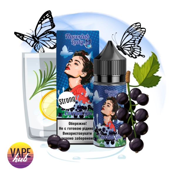 Набір Flavorlab Lady Strong 30 мл 50 мг - Currant Gin — купити
