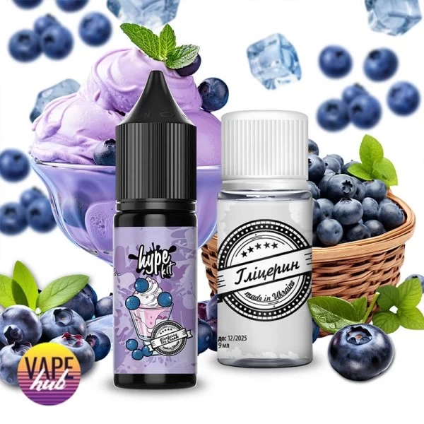 Набір Hype New Salt 15 мл 50 мг - Blueberry Ice Cream — купити