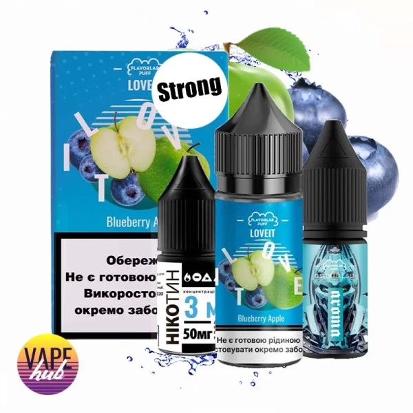 Набір Flavorlab Love it Strong 30 мл 50 мг - Blueberry Apple — купити