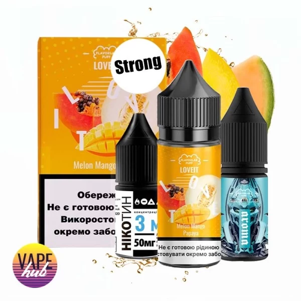 Набір Flavorlab Love it Strong 30 мл 50 мг - Melon Mango Papaya — купити