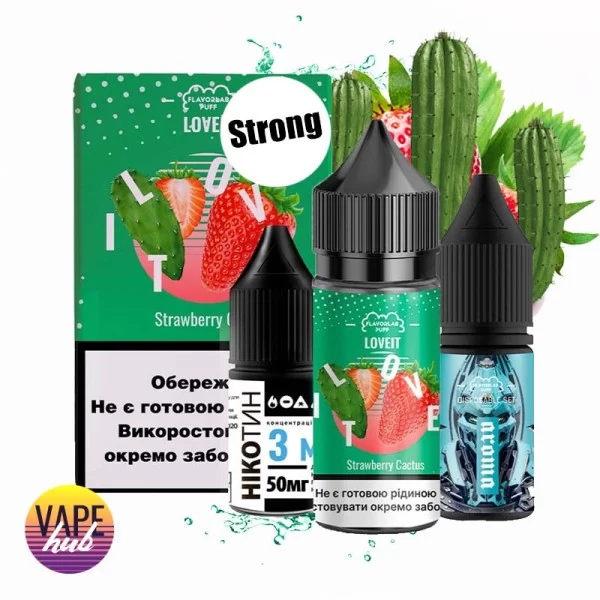 Набір Flavorlab Love it Strong 30 мл 50 мг - Strawberry Cactus — купити