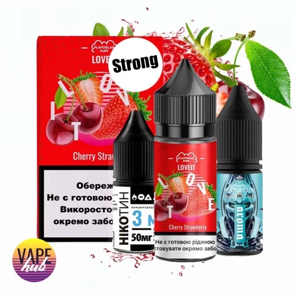 Набір Flavorlab Love it Strong 30 мл 50 мг - Cherry Strawberry — купити