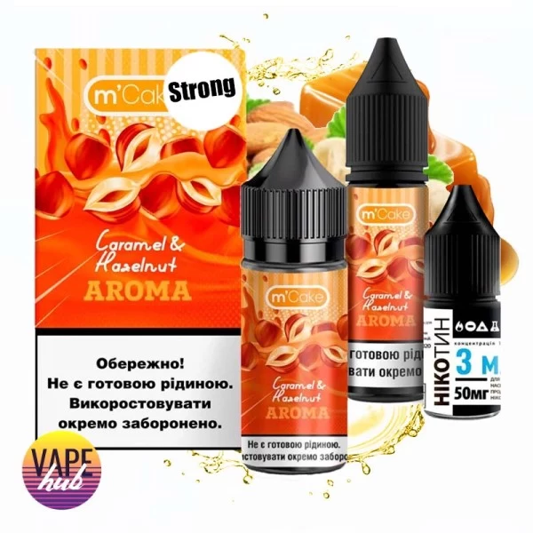 Набір M-Cake Strong 30 мл 50 мг - Caramel & Hazelnuts — купити