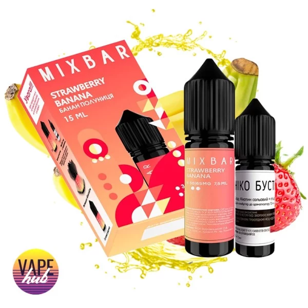 Набір Mix Bar 15 мл 65 мг - Strawberry Banana — купити