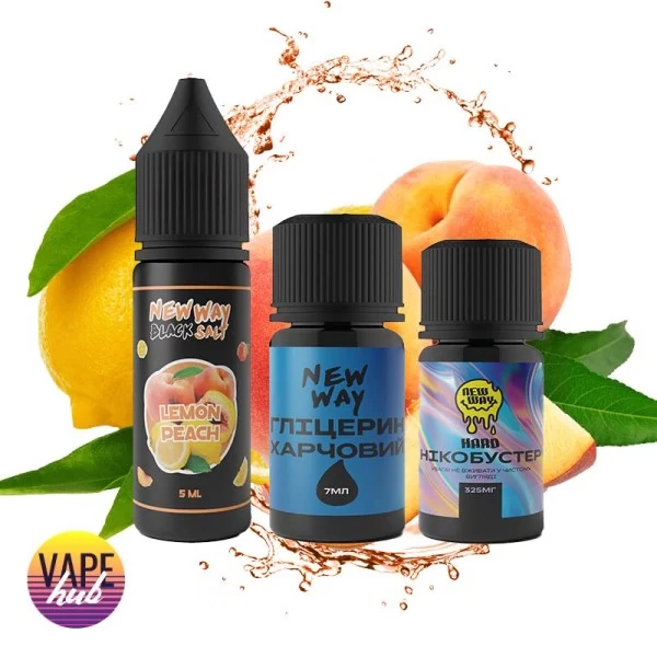Набір New Way Black 15 мл 50 мг - Lemon Peach — купити