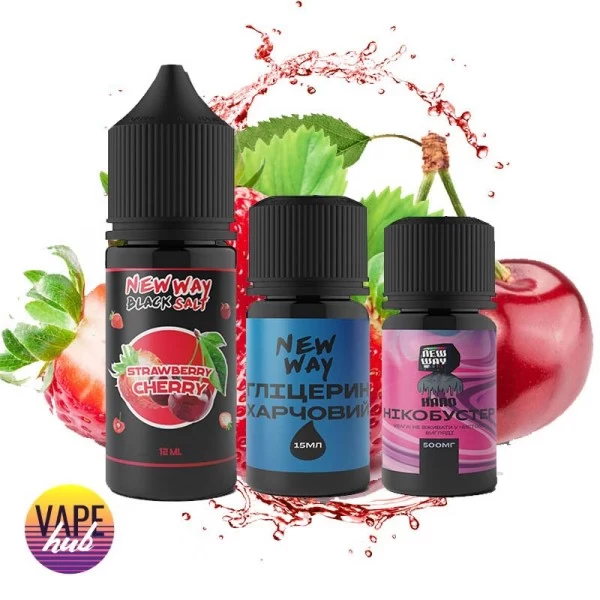 Набір New Way Black 30 мл 65 мг - Cherry Strawberry — купити