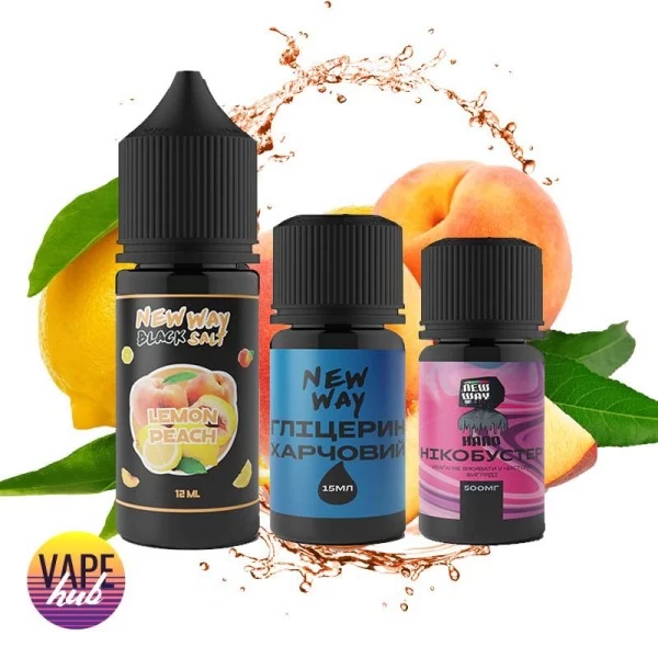 Набір New Way Black 30 мл 65 мг - Lemon Peach — купити