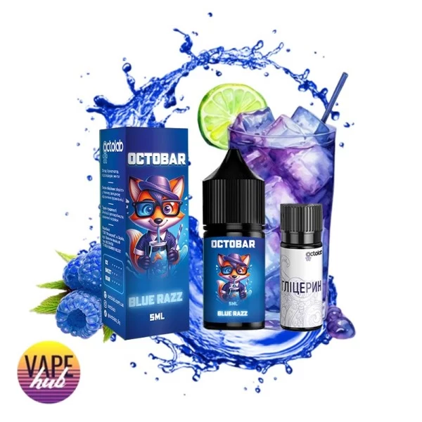 Набір OctoBar NFT Salt 10 мл 50 мг - ﻿Blue Razz — купити