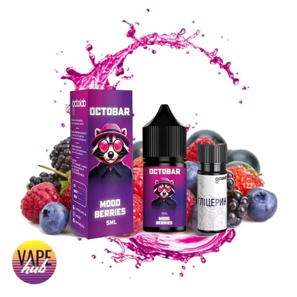 Набір OctoBar NFT Salt 10 мл 50 мг - ﻿Mood Berries — купити
