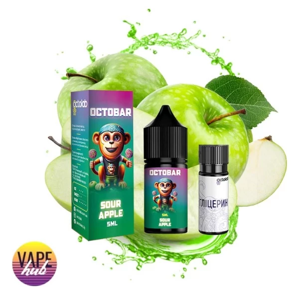 Набір OctoBar NFT Salt 10 мл 50 мг - Sour Apple — купити