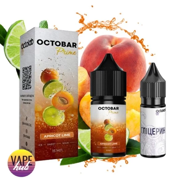 Набір Octobar Prime 30 мл 65 мг - Apricot Lime — купити