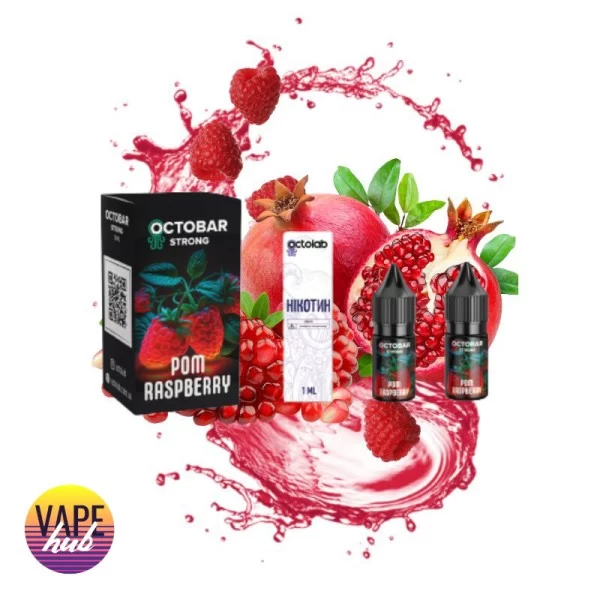 Набір OctoBar Strong 10 мл 50 мг - Pom Raspberries — купити