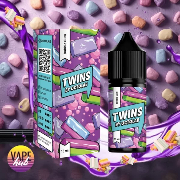 Набір Twins Salt 30 мл 50 мг - Bubble Gum — купити
