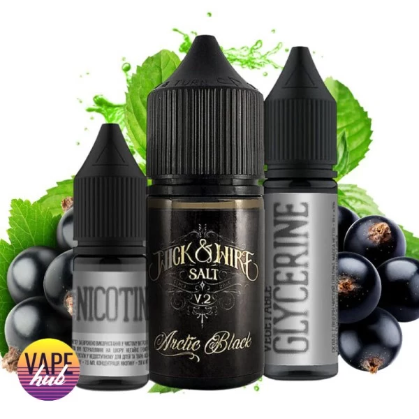 Набір Wick&Wire Salt 30 мл 50 мг - Artic Black — купити