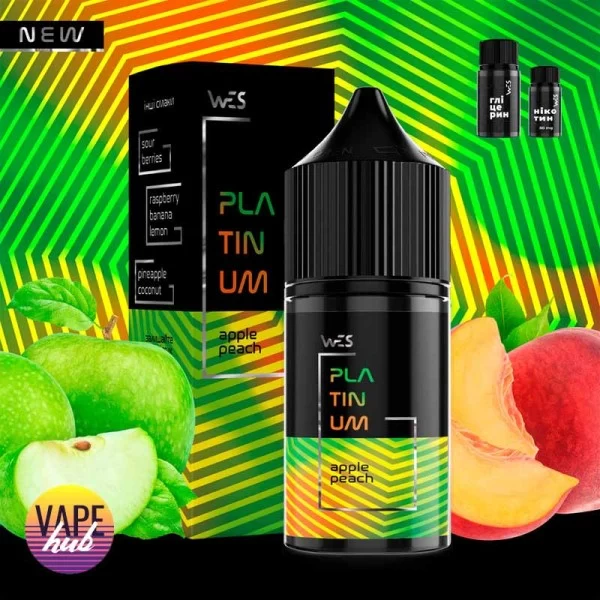 Набір WES Platinum 30 мл 65 мг - Apple Peach — купити