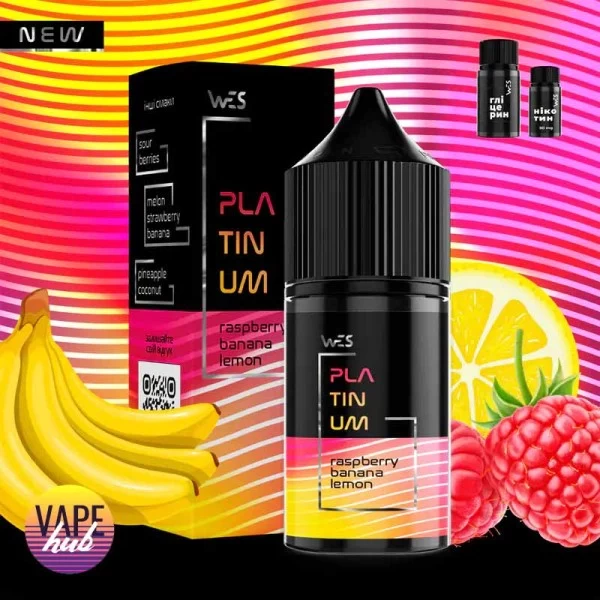 Набір WES Platinum 30 мл 50 мг - Raspberry Banana Lemon — купити