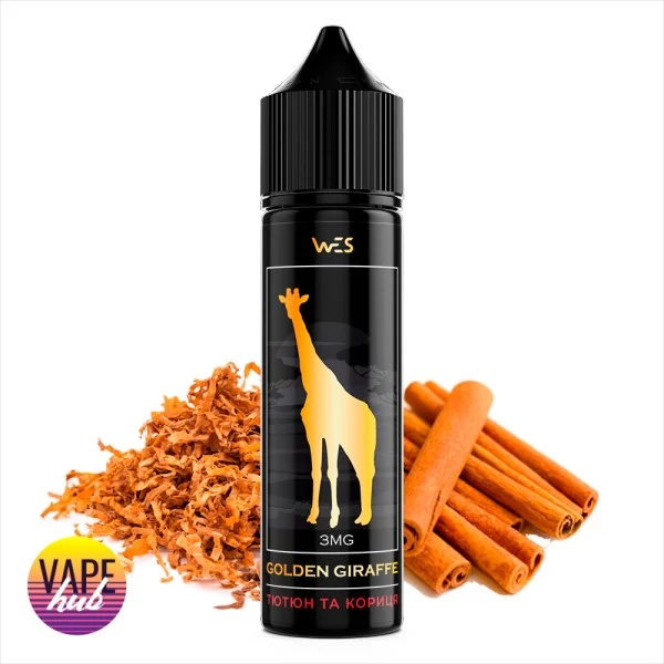 Рідина WES Golden Giraffe 60 мл 9 мг - Тютюн з корицею — купити