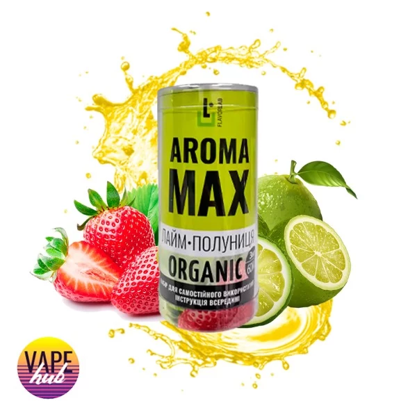 Набір Aroma MAX Organic 60 мл 3 мг - Лайм-Полуниця — купити