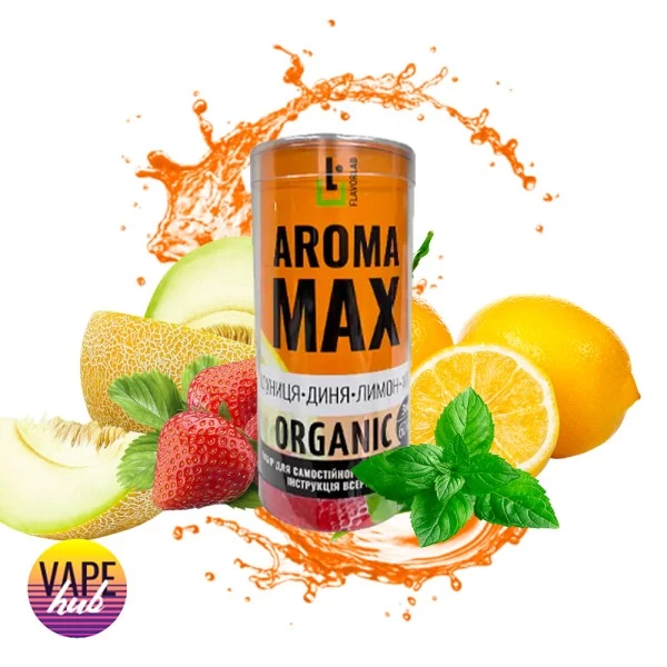 Набір Aroma MAX Organic 60 мл 3 мг - Полуниця Диня Лимон М'ята — купити