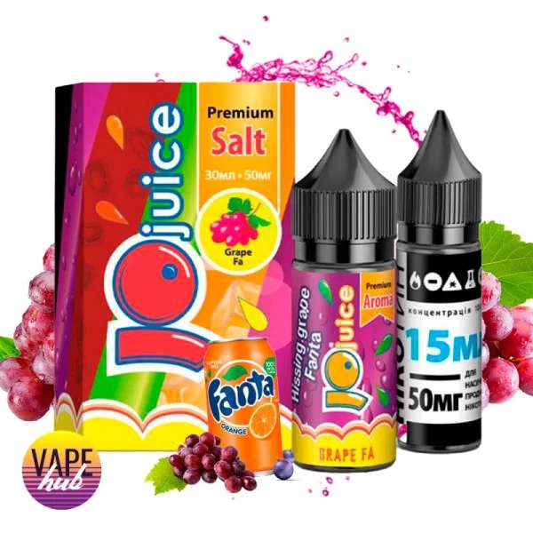 Набір JoJuice Premium Salt 30 мл 65 мг - Grape Fa — купити