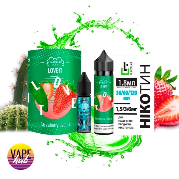 Набір Flavorlab Love it 60 мл 6 мг - Strawberry Cactus — купити
