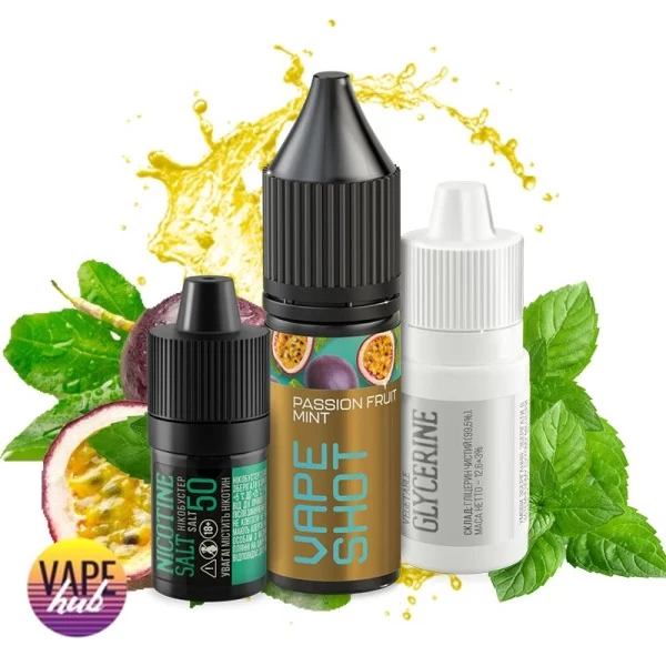 Набір Vape Shot 15 мл 50 мг - Passion fruit-mint — купити