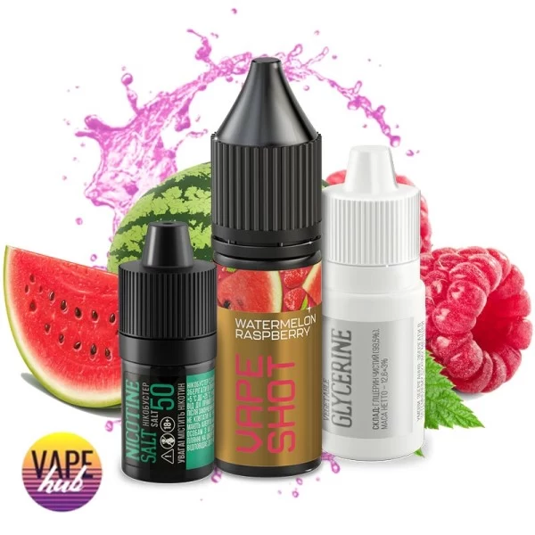 Набір Vape Shot 15 мл 50 мг - Watermelon Raspberry — купити